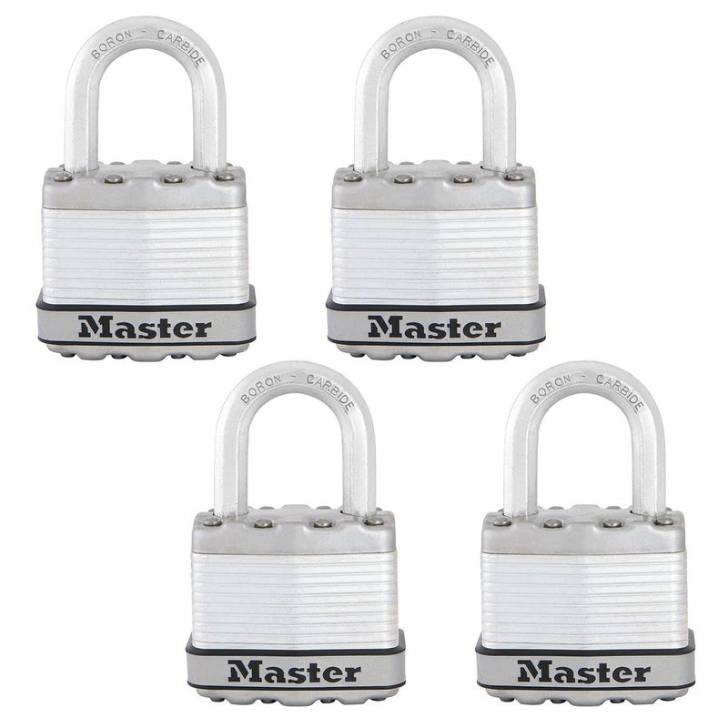 Master Lock M1XQ Magnum Heavy Duty Padlock with Key, 4 Pack Keyed-Alike - Image 1